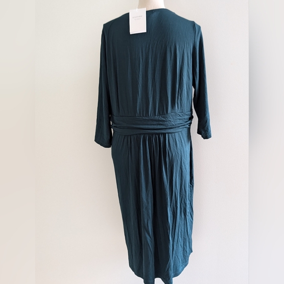 NWT Sz 14 Seraphine Emerald Jersey Maternity Nursing Dress - Picture 7 of 16